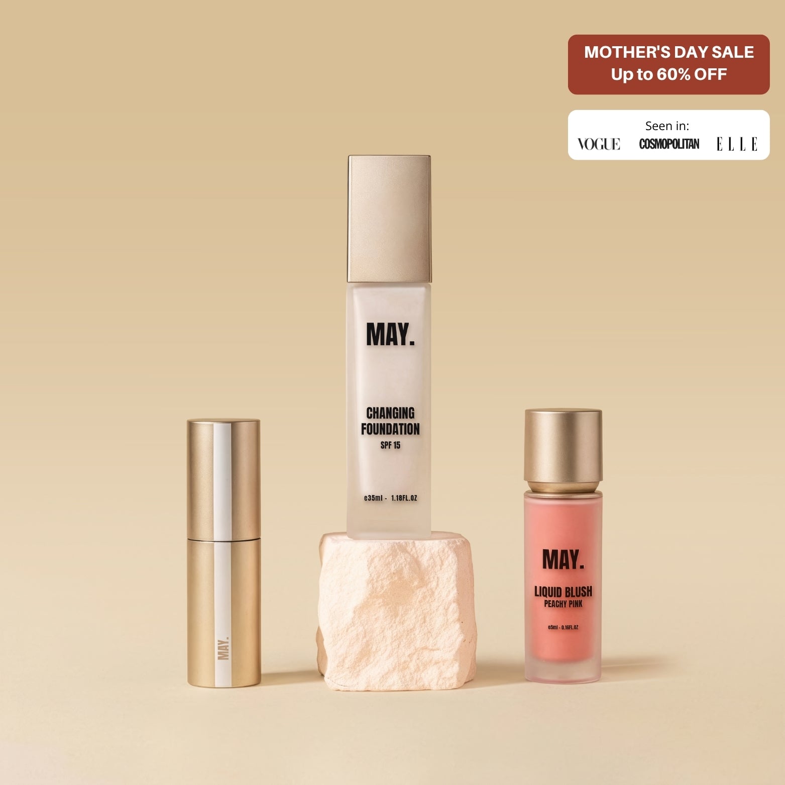 blossy pink, velvet red, natural nude