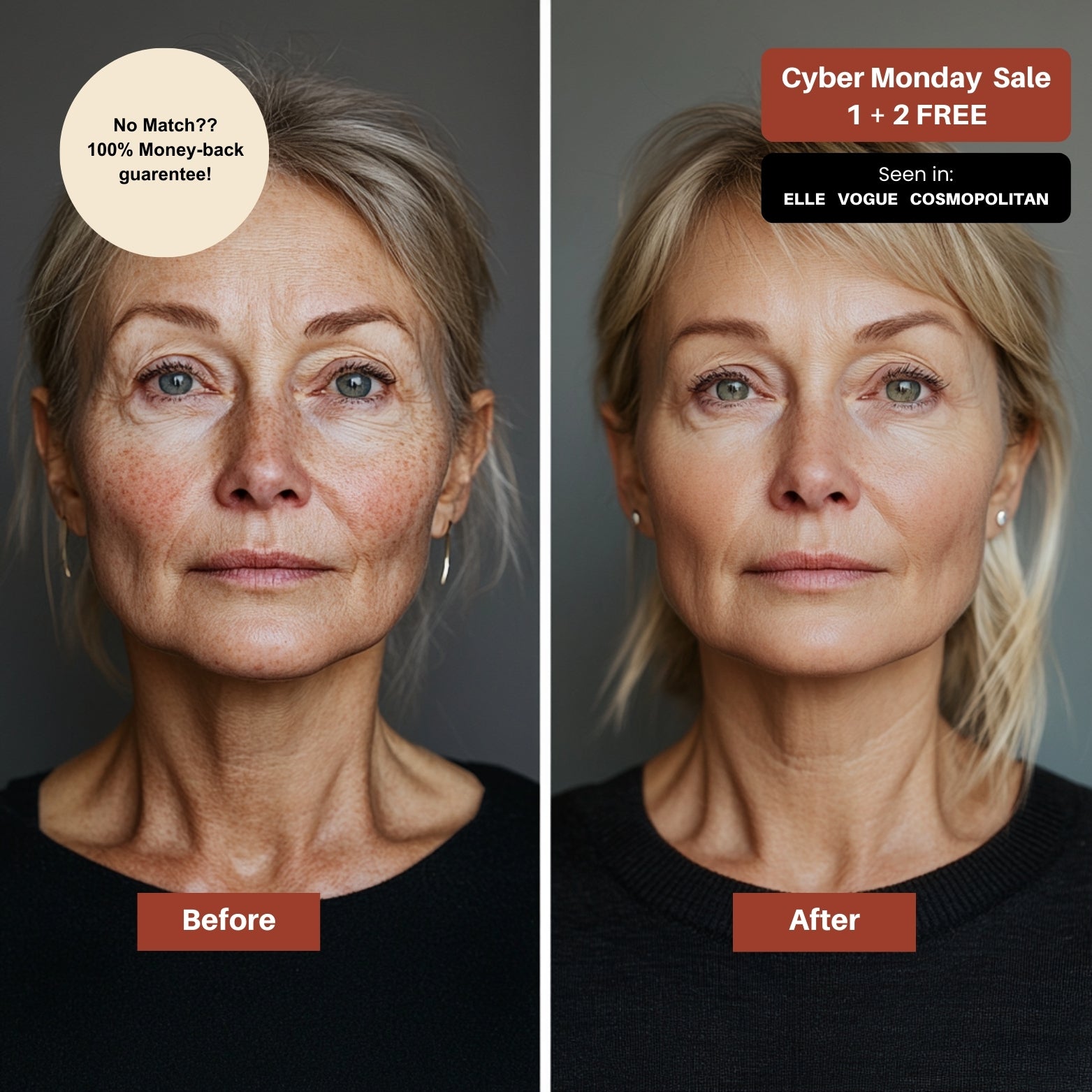 Mature Skin Changing Foundation - Temporary 1 + 1 FREE